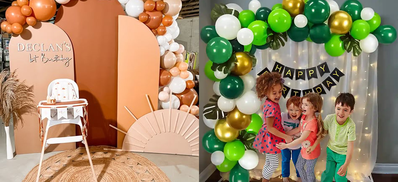 DIY Photo Backdrop Birthday Decoration