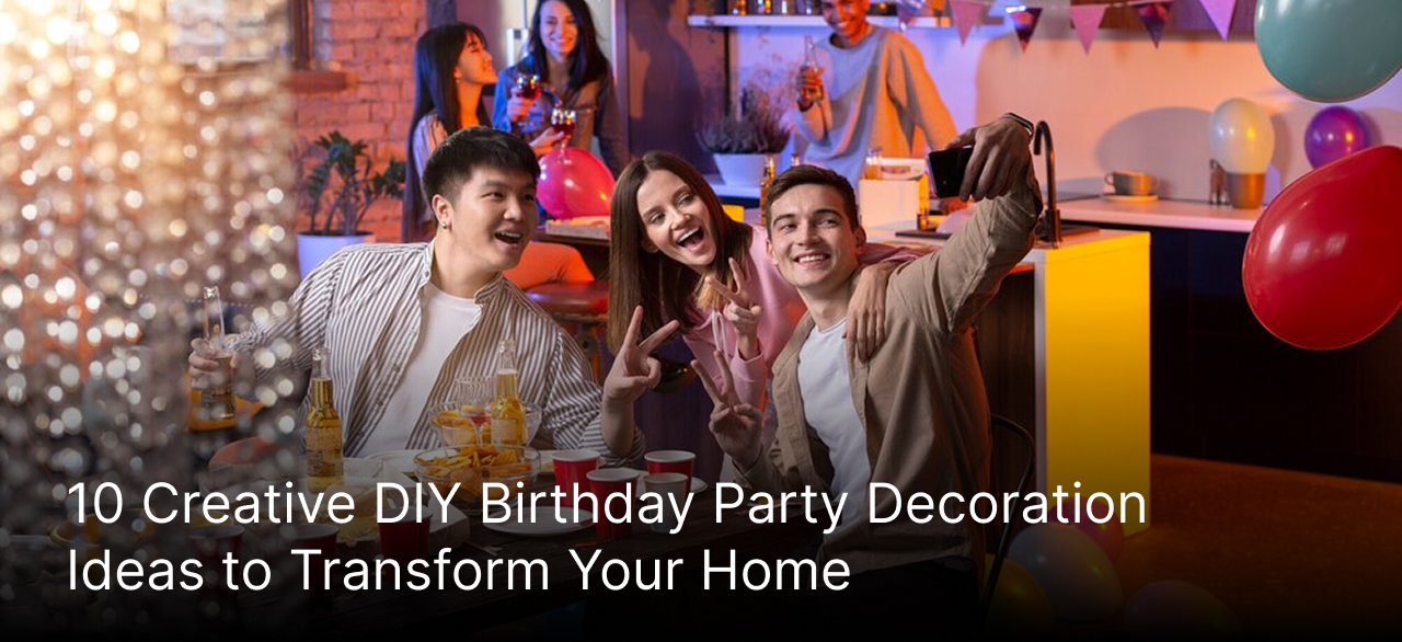 birthday party decoration at home
