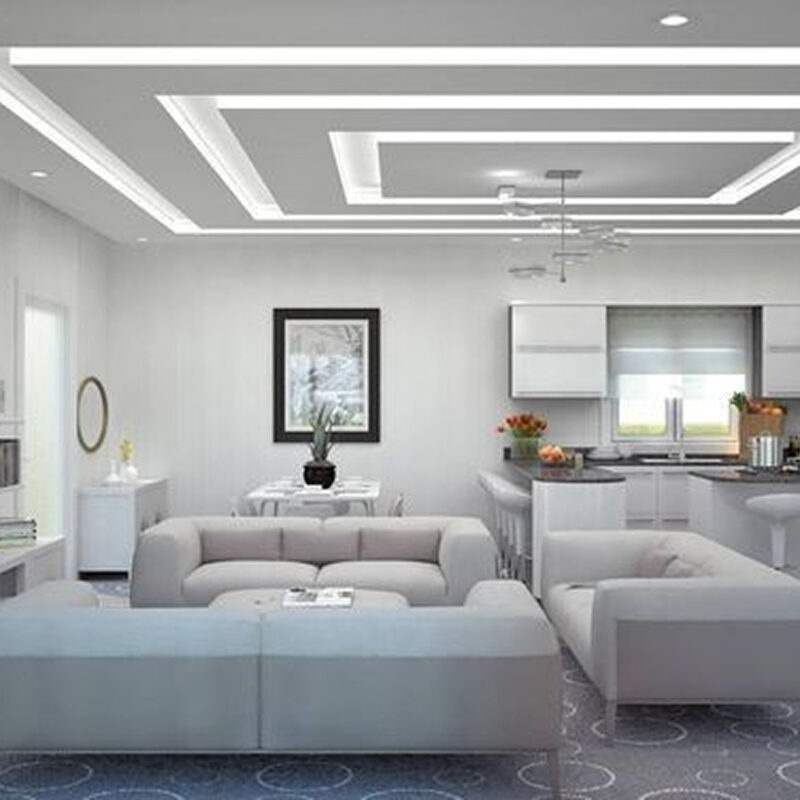 Modern ceiling designs for hall: Sleek and Minimalist