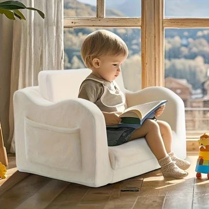 Youngsters's Sofa, Folding Flip Youngsters's Armchair with Blanket