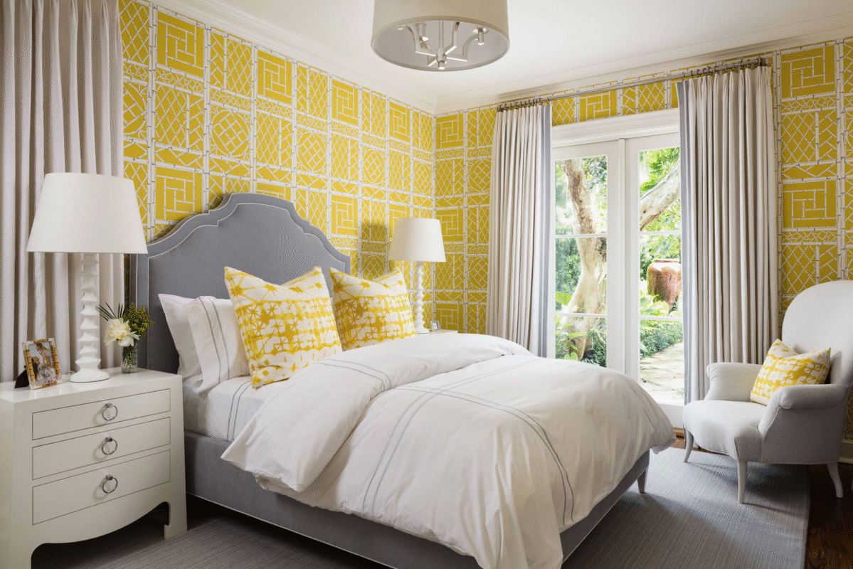 Creative Yellow Touches in bedroom