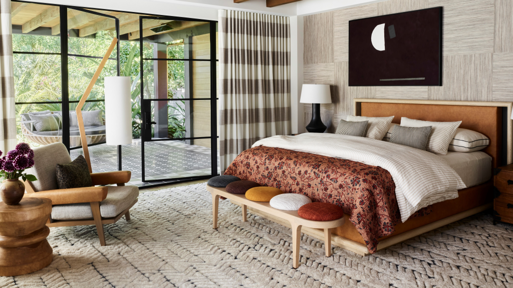 Add a Rug to Anchor the Bed