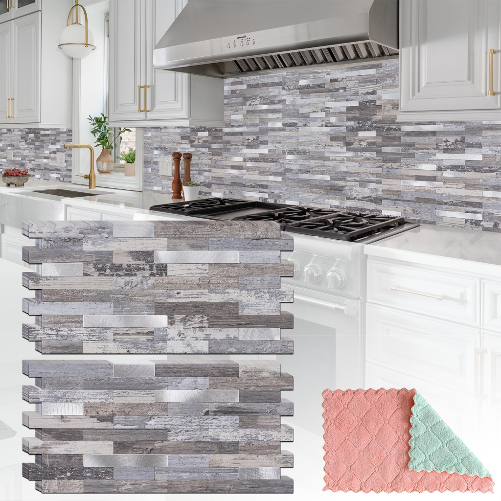 Peel-and-Stick Backsplash Upgrade