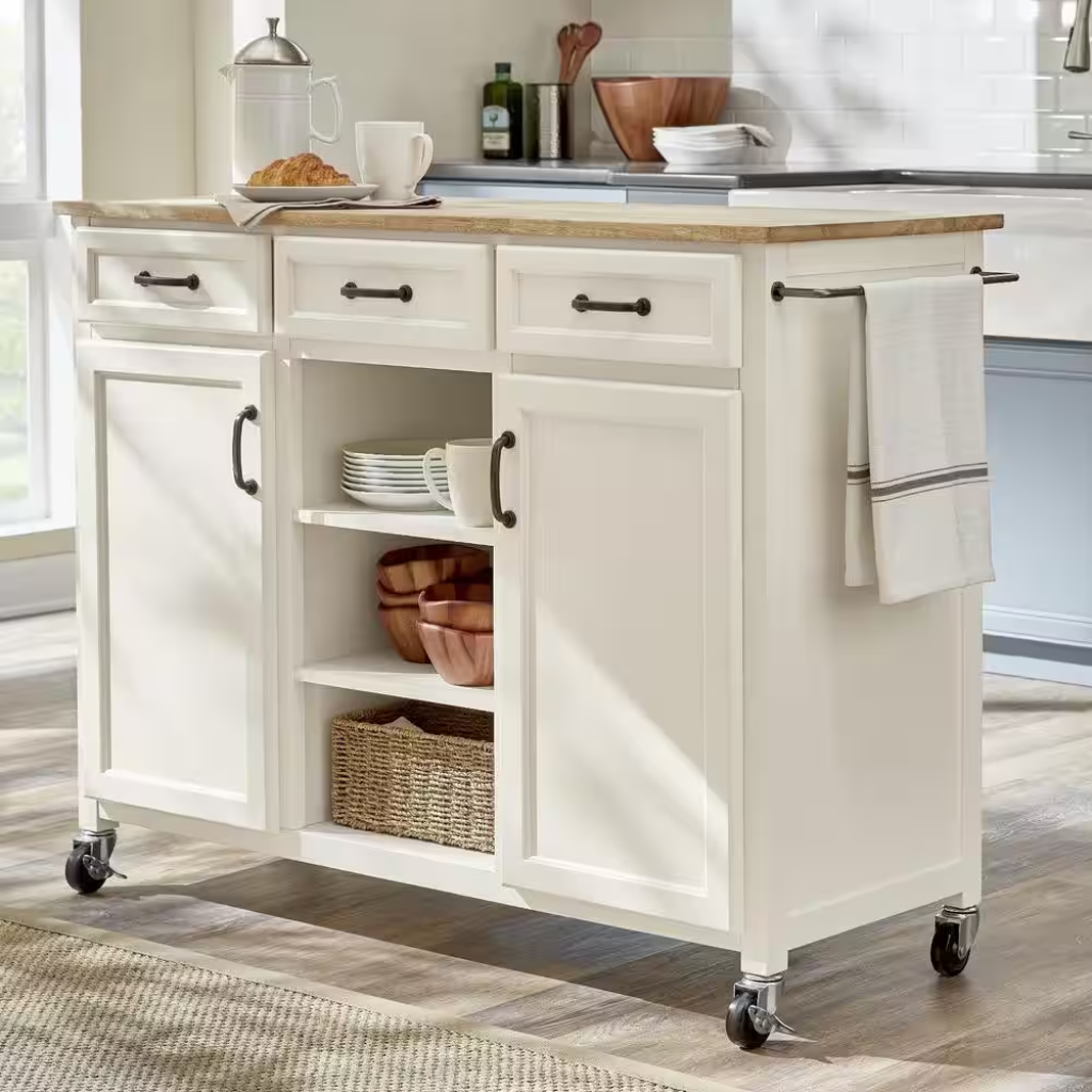 Compact Rolling Kitchen Island