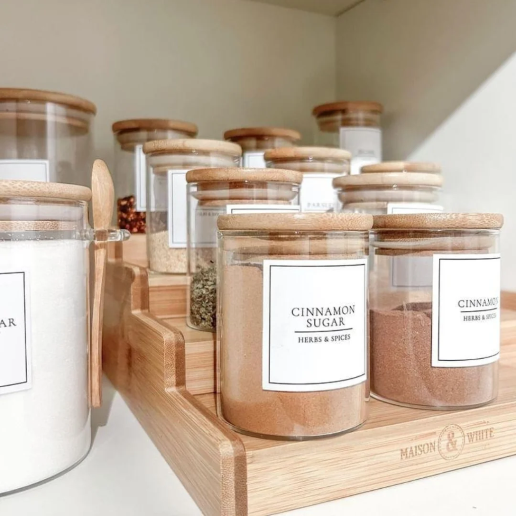 Uniform Storage Containers and Labels